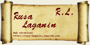 Rusa Laganin vizit kartica